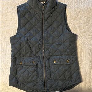 Artisan NY Quilted Blue Vest with Pockets